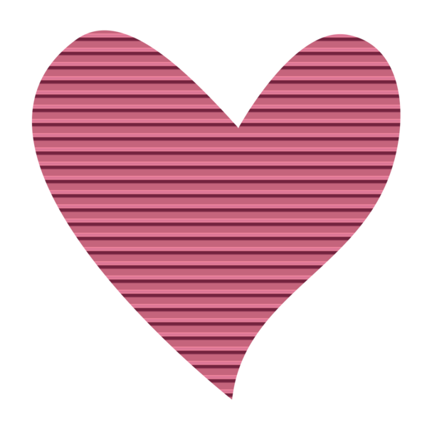 Transparent Heart Line Art Blog Pink for Valentines Day