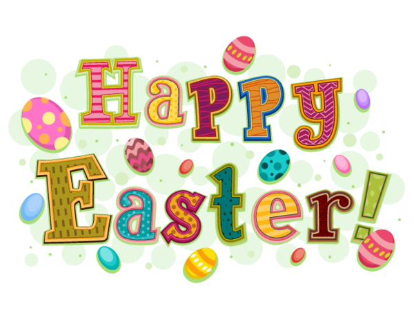Transparent Easter Bunny Easter Easter Egg Text Sticker for Easter
