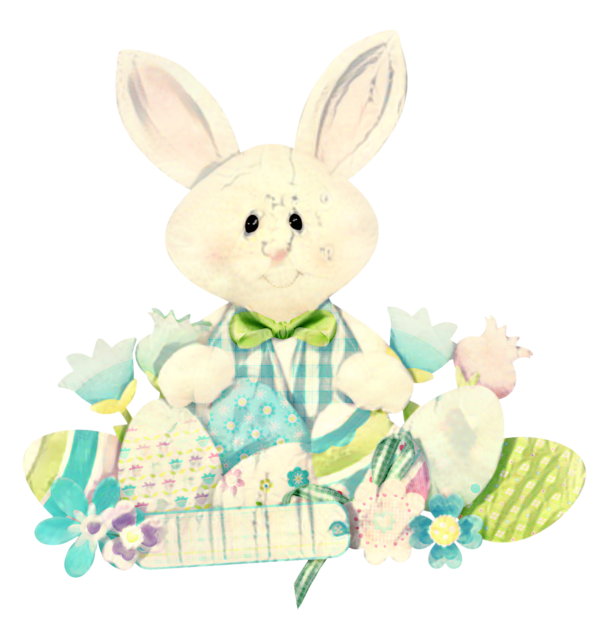 Transparent Easter Easter Bunny Rabbit Green for Easter
