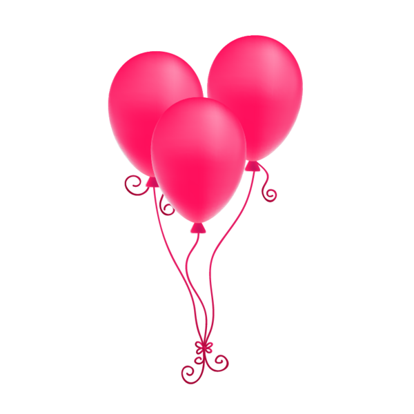 Transparent Balloon Pink Birthday Heart for Valentines Day