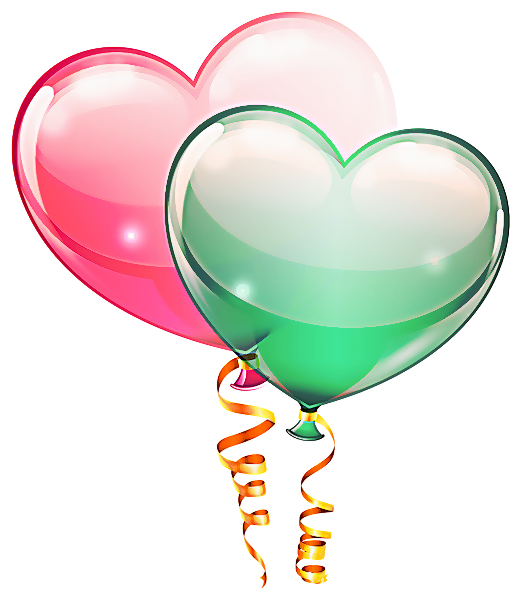 Transparent Balloon Heart Birthday for Valentines Day