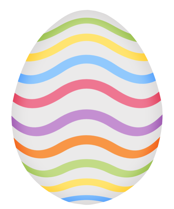 Transparent Easter Bunny Easter Easter Egg Line for Easter