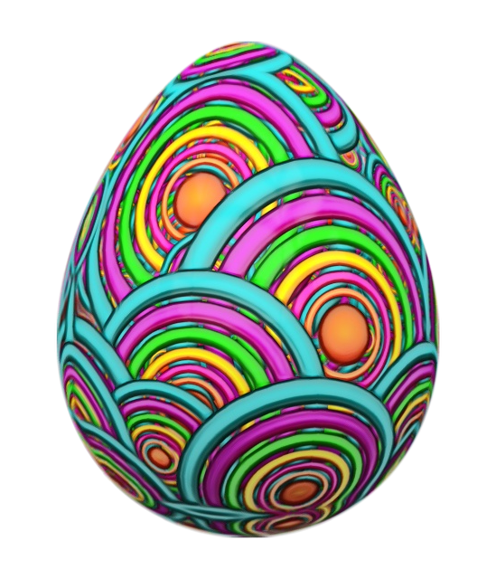 Transparent Easter Egg Easter Bunny Easter Spiral for Easter