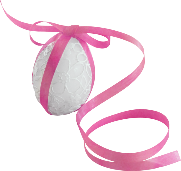 Transparent Textile Easter Idea Pink Easter Egg for Easter