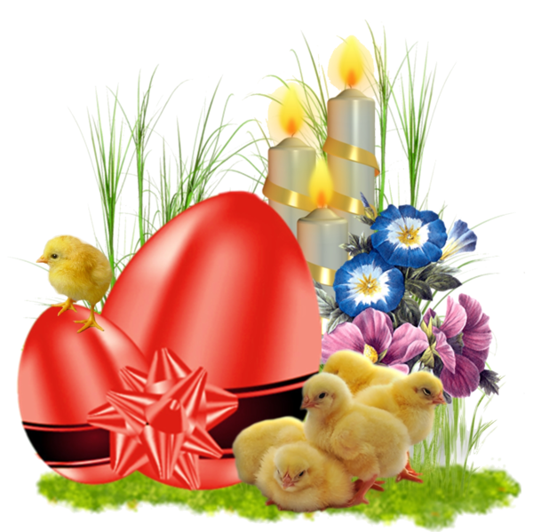 Transparent Easter Easter Egg Samos Flower Water Bird for Easter