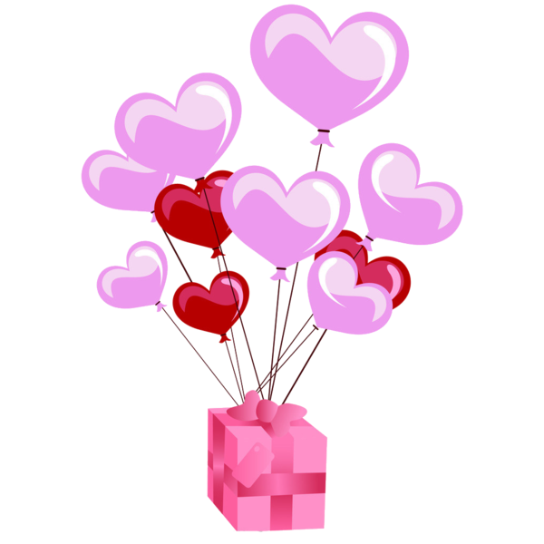 Transparent Toy Balloon Balloon Heart Pink for Valentines Day