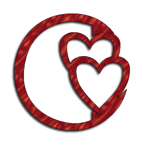 Transparent Letter E Alphabet Heart Symbol for Valentines Day