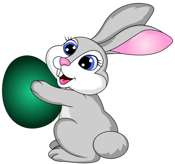 Transparent Rabbit Cartoon Whiskers Hare for Easter