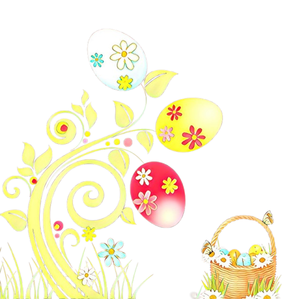 Transparent Easter Easter Egg Drawing Yellow for Easter