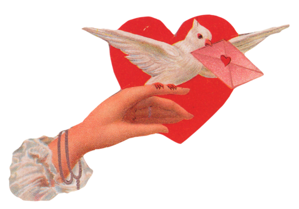 Transparent Love God Rose Hand Finger for Valentines Day