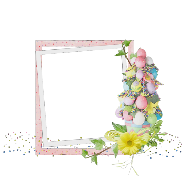 Transparent Easter Easter Bunny Picture Frames Picture Frame Plant for Easter