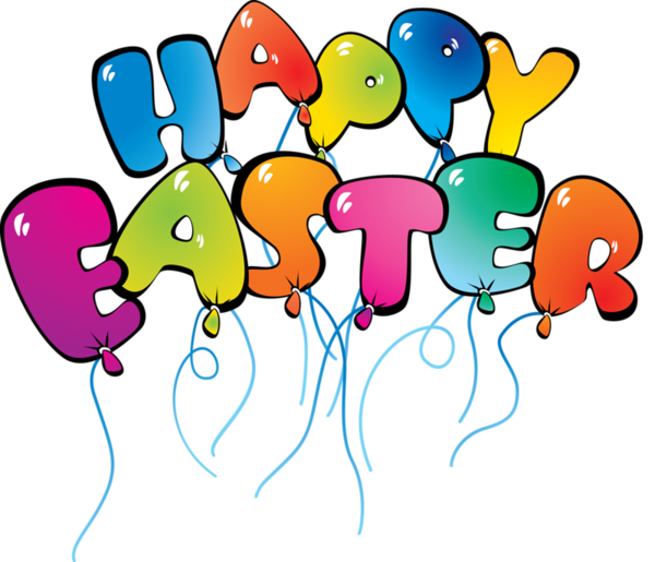 Transparent Easter Bunny Easter Easter Egg Text Line for Easter
