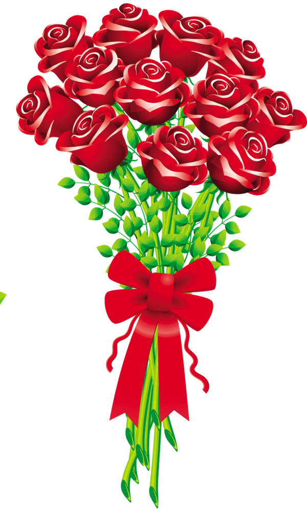 Transparent Flower Bouquet Rose Flower Petal Heart for Valentines Day