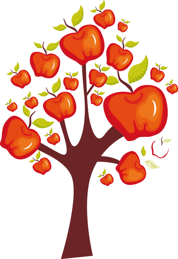 Transparent Tree Apple Machine Learning Heart Flower for Valentines Day