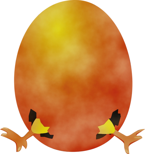 Transparent Chicken Easter Egg Easter Orange for Easter