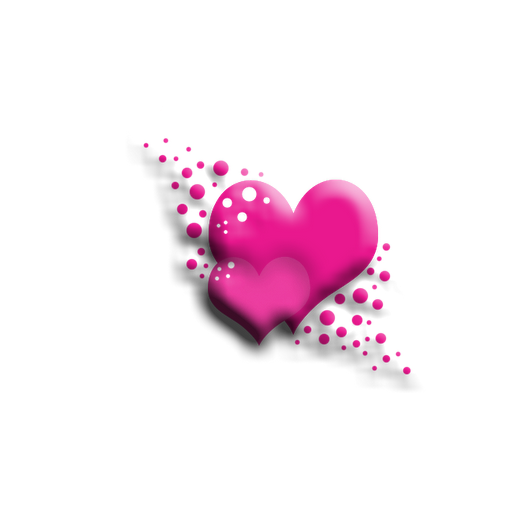 Transparent Durood Blog Child Pink Heart for Valentines Day