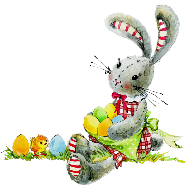 Transparent Easter Bunny Animal Figure Easter for Easter