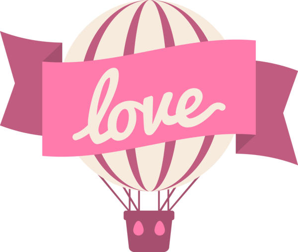Transparent Valentine S Day Sticker Label Pink Text for Valentines Day