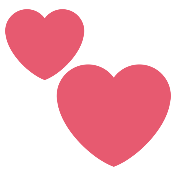 Transparent Emoji Heart Emoticon Pink for Valentines Day