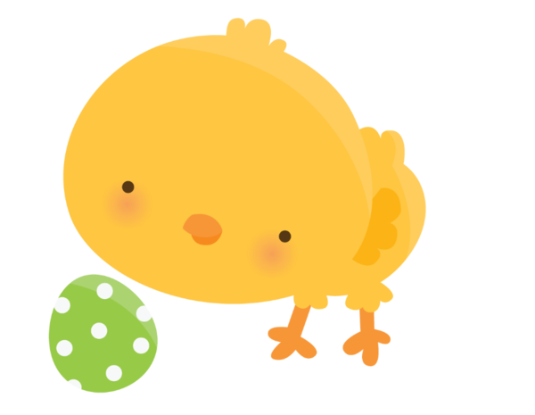 Transparent Chicken Easter Easter Bunny Yellow Cartoon for Easter