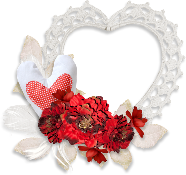 Transparent Valentine S Day Floral Design Love Heart Flower for Valentines Day
