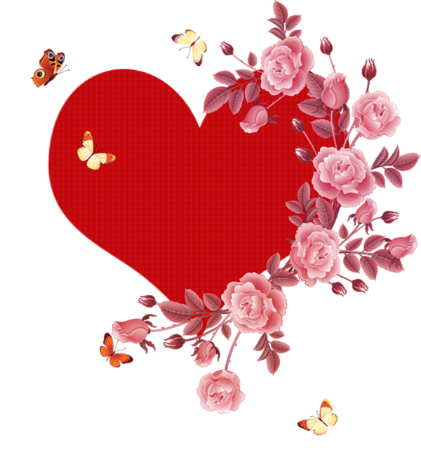 Transparent Animation Heart Avatar Flower for Valentines Day