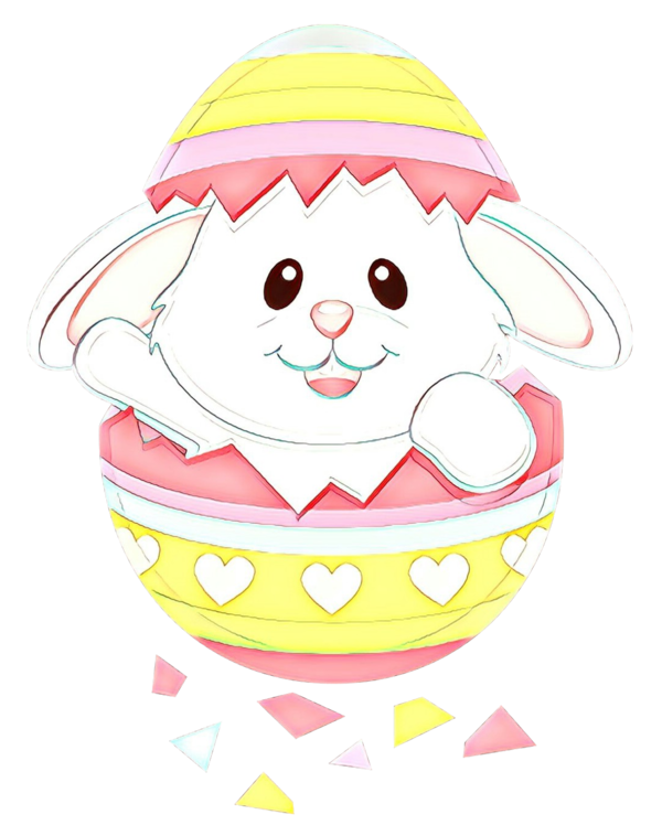 Transparent Easter Bunny Easter Rabbit Cartoon Costume Hat for Easter