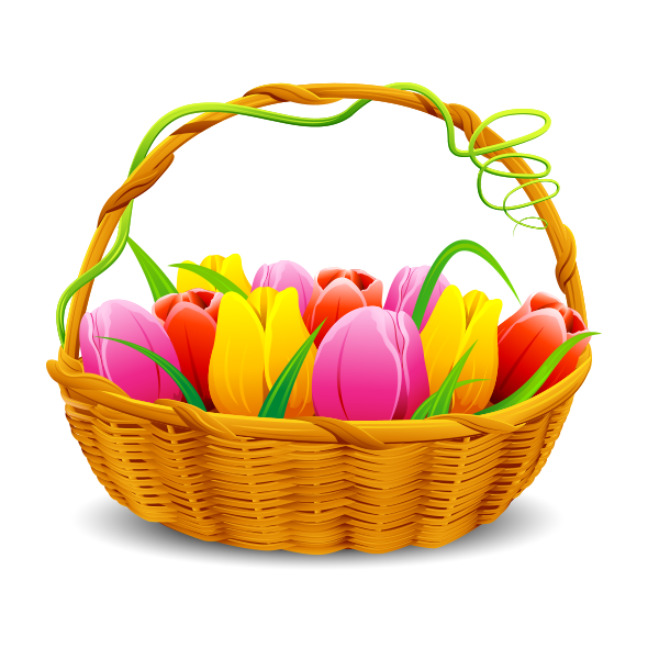 Transparent Drawing Vegetable Easter Egg Basket for Easter