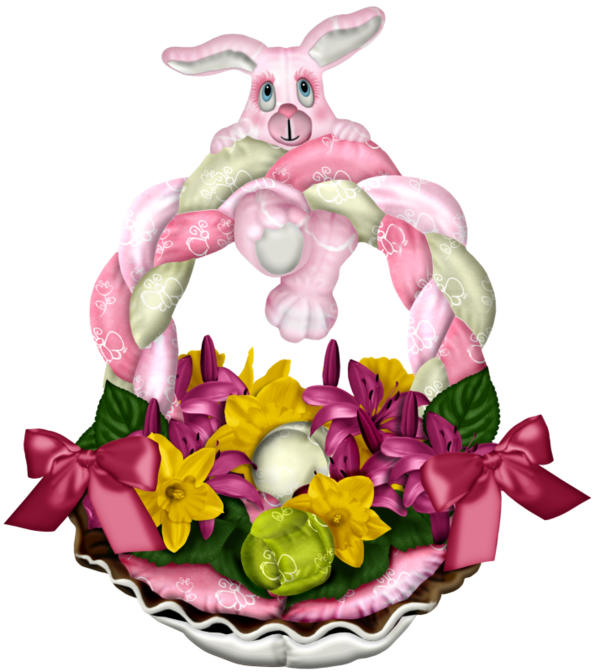 Transparent Easter Bunny Cut Flowers Floral Design Flower Food for Easter