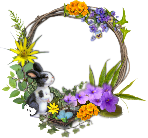 Transparent Easter Easter Bunny Easter Egg Flower Plant for Easter