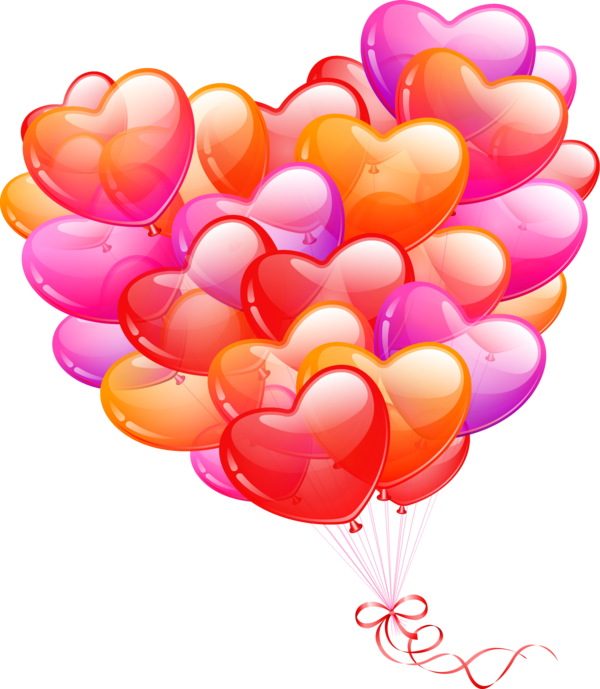 Transparent Helium Gas Gas Balloon Heart Balloon for Valentines Day