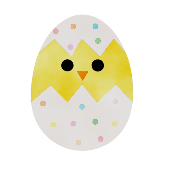 Transparent Easter Egg Easter Egg Yellow for Easter