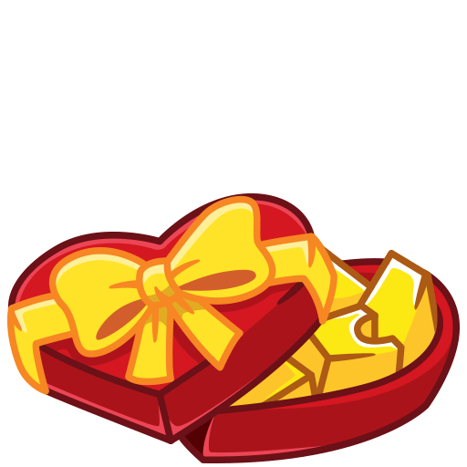 Transparent Vk Sticker Food Heart Red for Valentines Day