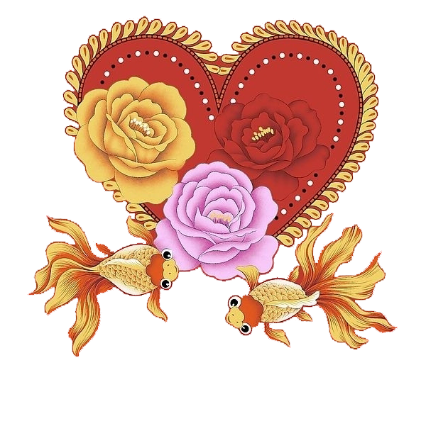 Transparent Flower Love Cut Flowers Heart for Valentines Day