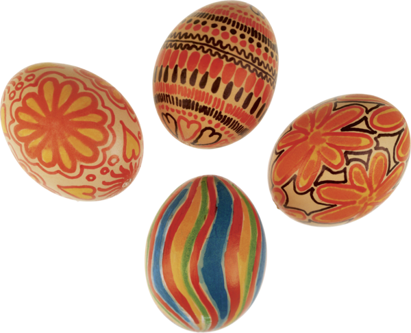Transparent Easter Egg Easter Egg Orange Bead for Easter