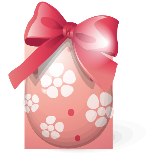 Transparent Easter Bunny Red Easter Egg Easter Egg Pink Heart for Valentines Day