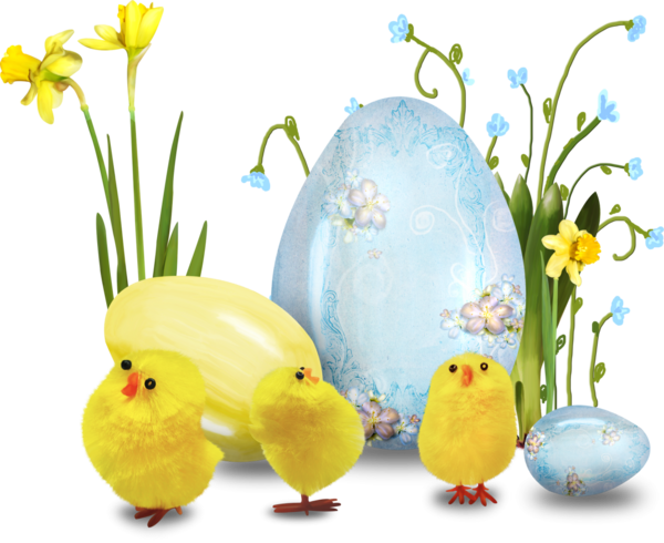 Transparent Easter Easter Bunny Easter Egg Flower Food for Easter