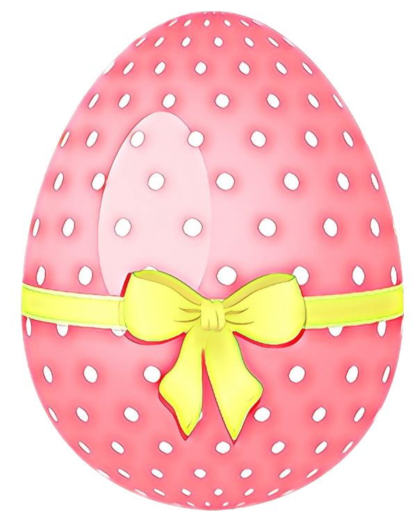 Transparent Polka Dot Easter Egg Easter Pink for Easter