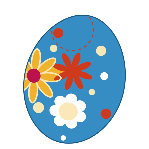 Transparent Easter Bunny Easter Egg Decoration Easter Egg Blue Flower for Easter