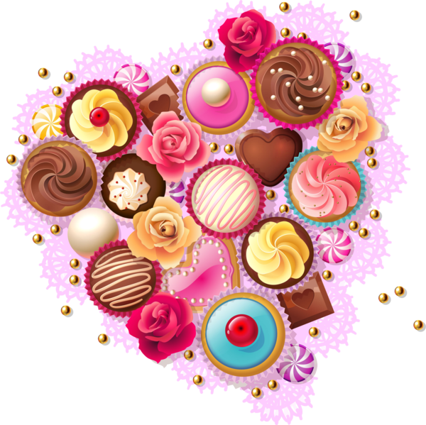 Transparent Lollipop Valentine S Day Cupcake Bonbon Cuisine for Valentines Day