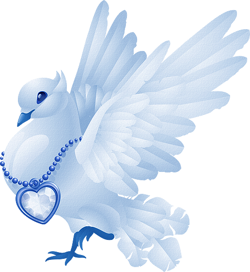 Transparent Columbidae Release Dove Love Bird Figurine for Valentines Day