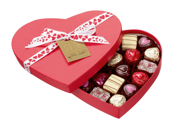 Transparent Chocolate Truffle Ethel M Chocolate Factory Belgian Chocolate Bonbon Heart for Valentines Day
