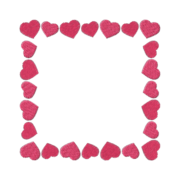 Transparent Company Promotion Pink Heart for Valentines Day