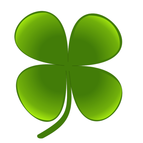 Transparent Clover Four Leaf Clover Shamrock Butterfly Grass for St Patricks Day