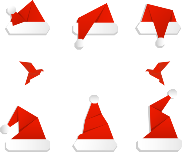Transparent Paper Santa Claus Christmas Tree Christmas Decoration Triangle for Christmas