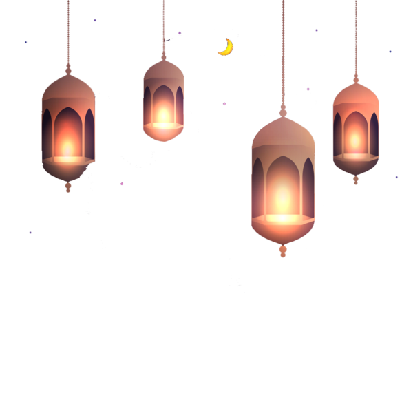 Transparent Light Ramadan Lamp Lighting Accessory Ceiling Fixture for Ramadan