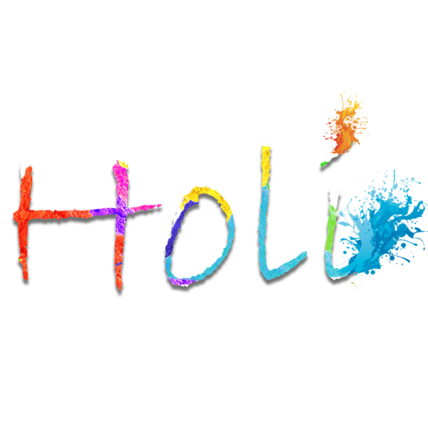Transparent Holi Festival Hinduism Blue Logo for Holi