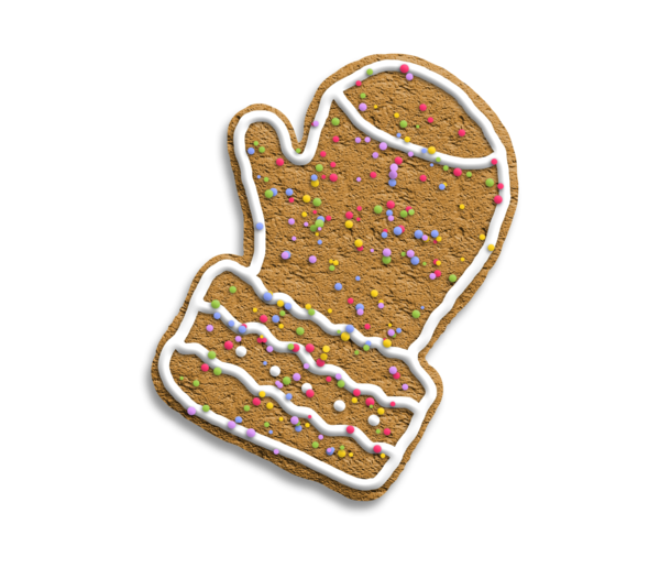 Transparent Lebkuchen Gingerbread Christmas Ornament for Christmas