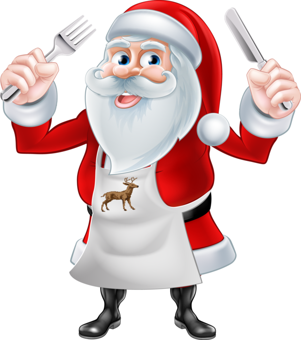 Transparent Santa Claus Christmas Pudding Turkey Thumb Profession for Christmas