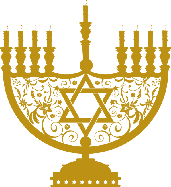 Transparent Temple In Jerusalem Hebrew Calendar Judaism Recreation Menorah for Hanukkah